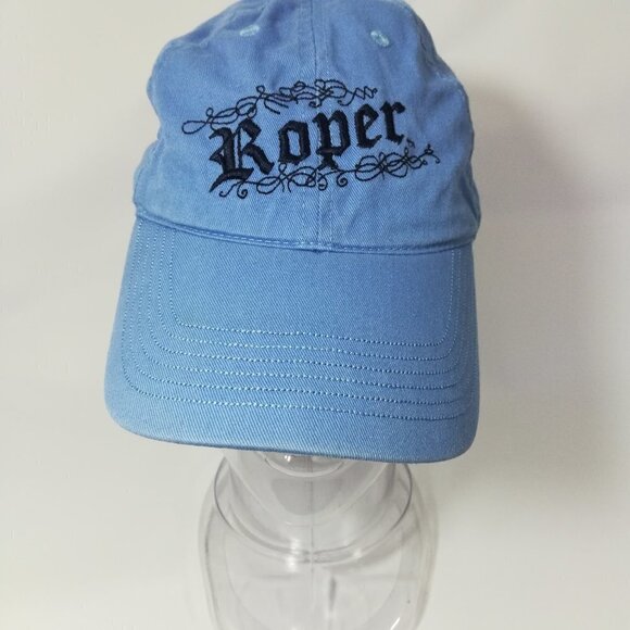 Roper Adjustable Cotton Baseball Cap Blue - Picture 6 of 13